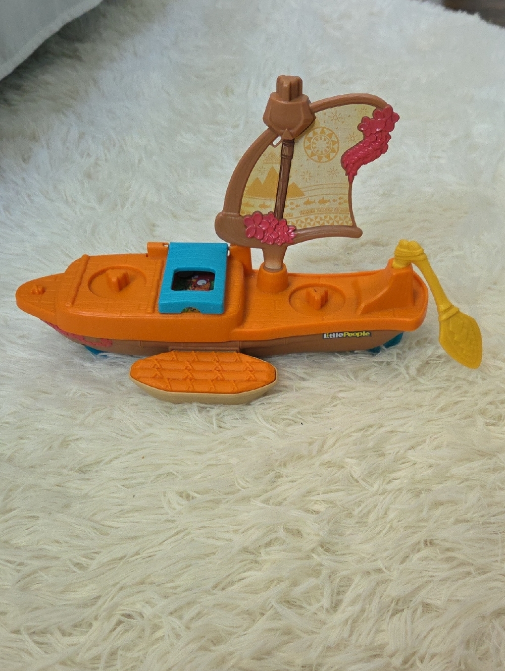 Fisher Price Little People Moana Orange Sailboat